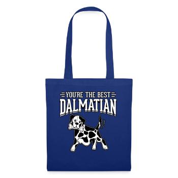 You're the best dalmatian - Stoffbeutel - Royalblau - Vorne