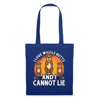 I love Wiggle Butts and I cannot Lie Boxer - Tote Bag - royal blue - Front