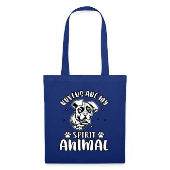 Boxers Are My Spirit Animal - Stoffbeutel - Royalblau - Vorne