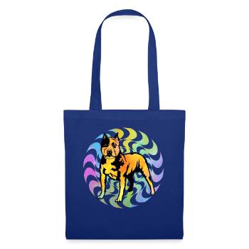 Pitbull Rétro - Sac en tissu - bleu royal - Devant