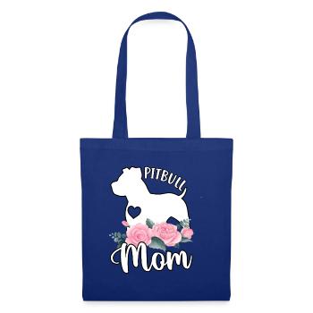 Maman Pitbull - Sac en tissu - bleu royal - Devant