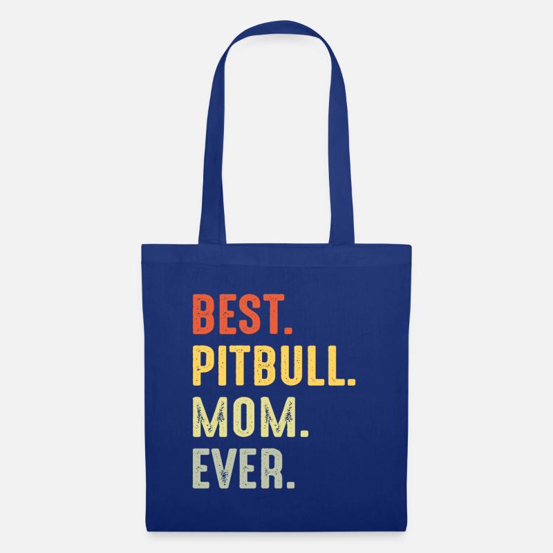 Best pitbull mom ever - Stoffbeutel - Royalblau
