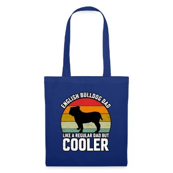 English bulldog dad like a regular dad but cooler - Tote Bag - royal blue - Front