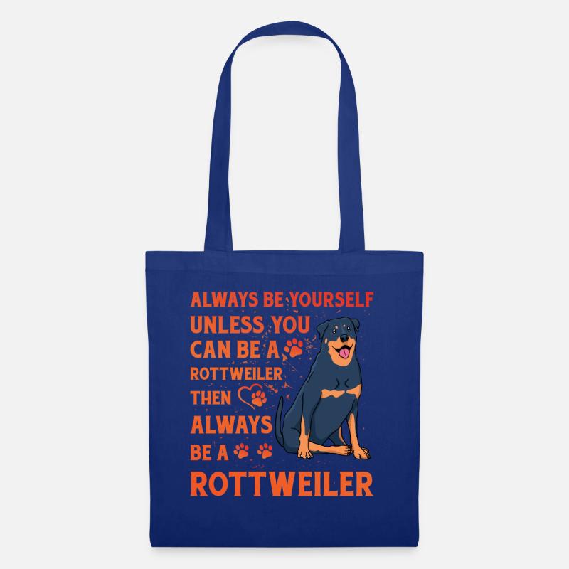 Rottweiler Lustiger Spruch - Stoffbeutel - Royalblau