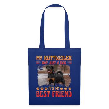 My Rottweiler not just a Dog it's my best friend - Stoffbeutel - Royalblau - Vorne