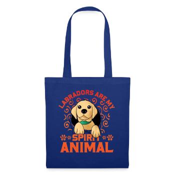 Les labradors sont mon animal spirituel - Sac en tissu - bleu royal - Devant