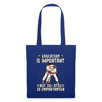 L’éducation est importante, mais le Jiu-Jitsu est important - Sac en tissu - bleu royal - Devant