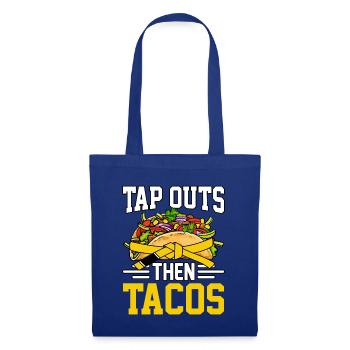 Tap Outs then Tacos BJJ - Stoffbeutel - Royalblau - Vorne
