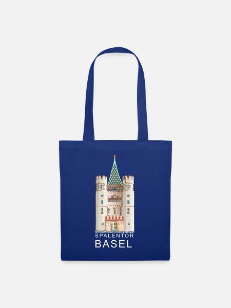 Basel, Spalentor, Schweiz - Stoffbeutel - Royalblau