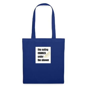 Orange shower eating - Tote Bag - royal blue - Front