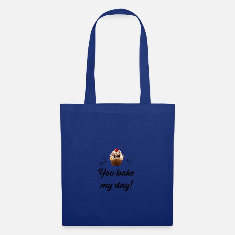 Cupcake 1 sw - Stoffbeutel - Royalblau