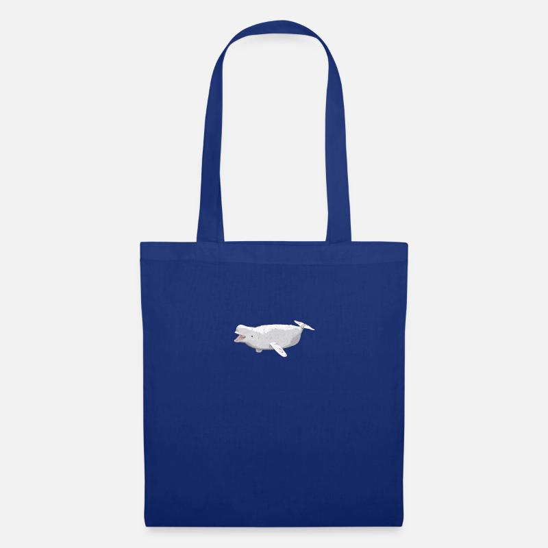 Beluga Wal, Geschenk, Geschenkidee - Stoffbeutel - Royalblau