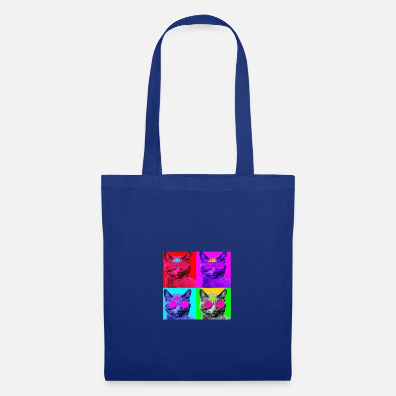 Blind Cat 2 - Stoffbeutel - Royalblau