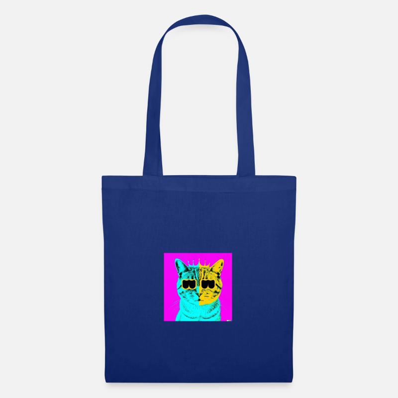 Blind Cat 7 - Stoffbeutel - Royalblau
