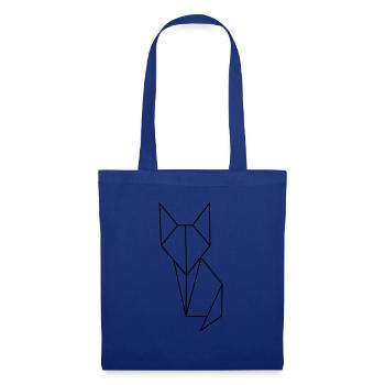 Katze - Stoffbeutel - Royalblau - Vorne