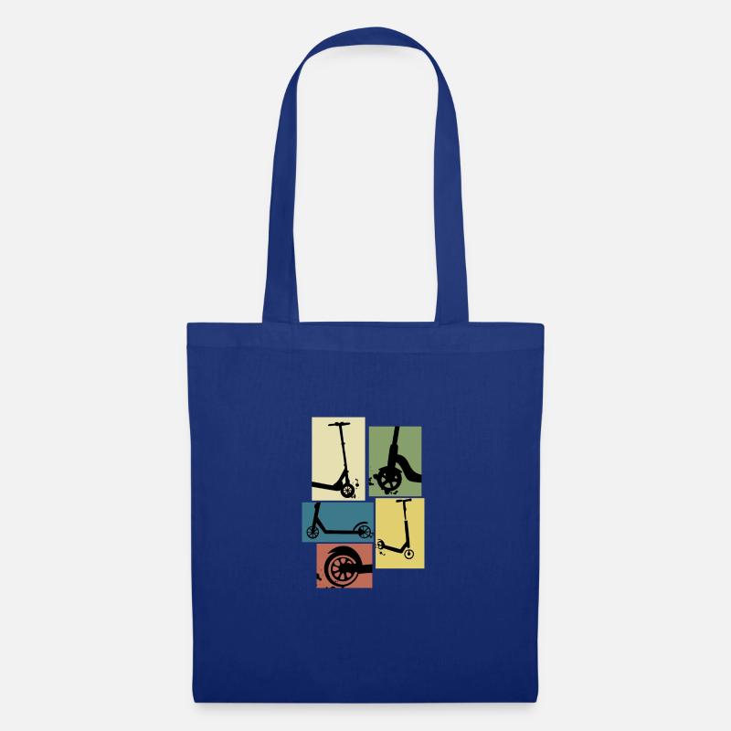 Roller vintage rollerfahrer geschenk - Stoffbeutel - Royalblau
