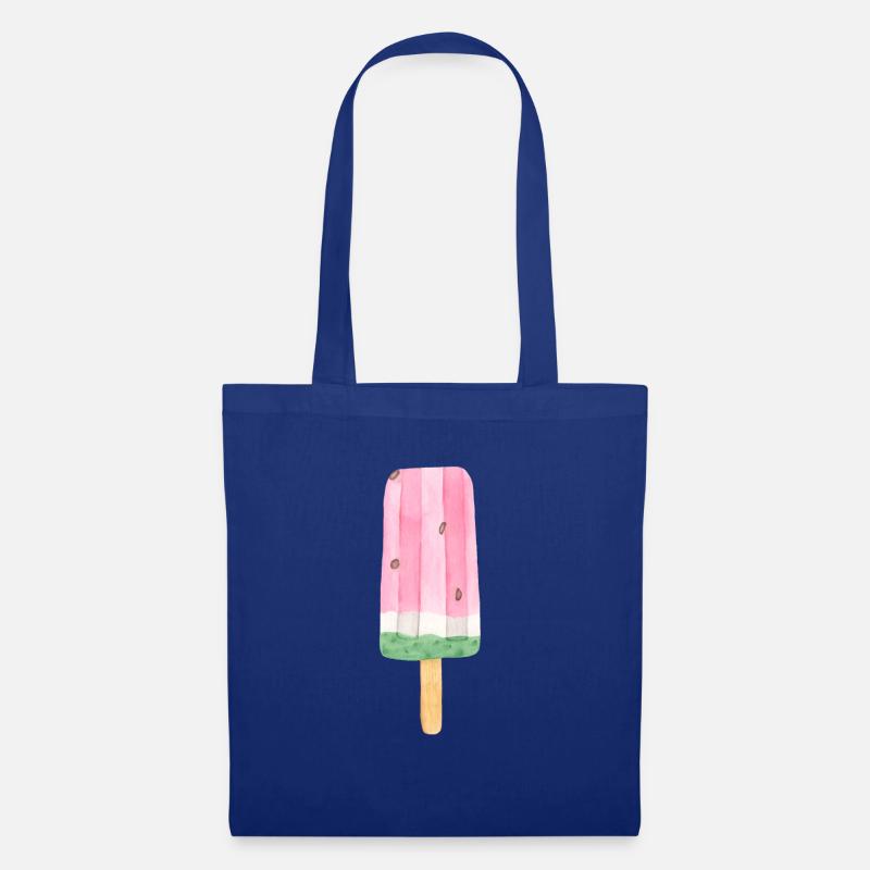 Glace pastèque - Sac en tissu - bleu royal