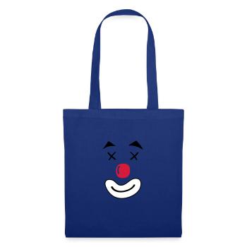visage de sourire de clown - Sac en tissu - bleu royal - Devant