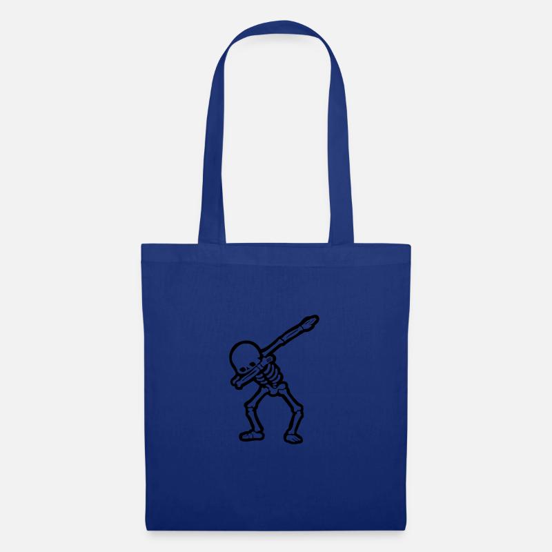 skull dabbing - Stoffbeutel - Royalblau
