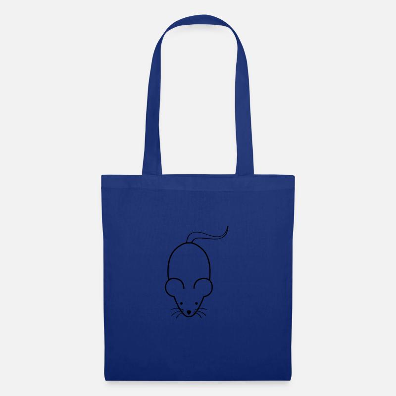 maus - Stoffbeutel - Royalblau