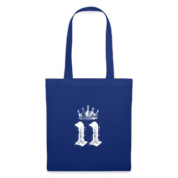 11 Zahl Krone - Stoffbeutel - Royalblau - Vorne