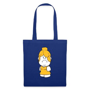 female huebsch big head small woman maedchen - Tote Bag - royal blue - Front