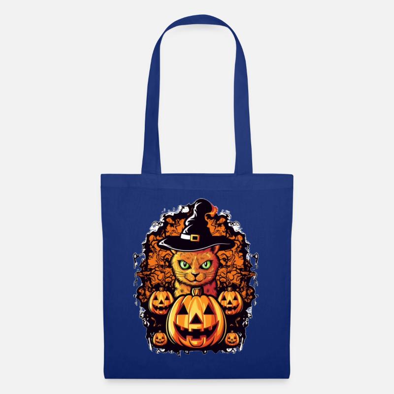 Cat Magic Halloween Design - Tote Bag - royal blue