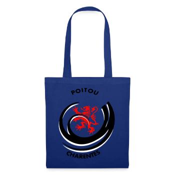 Emblème Poitou Charentes - Sac en tissu - bleu royal - Devant
