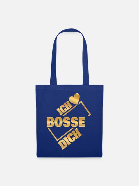 Bosse als Liebe - Stoffbeutel - Royalblau