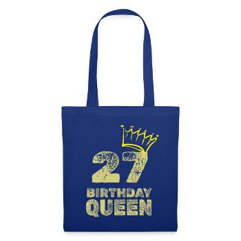 Geburtstag 27 - Stoffbeutel - Royalblau - Vorne