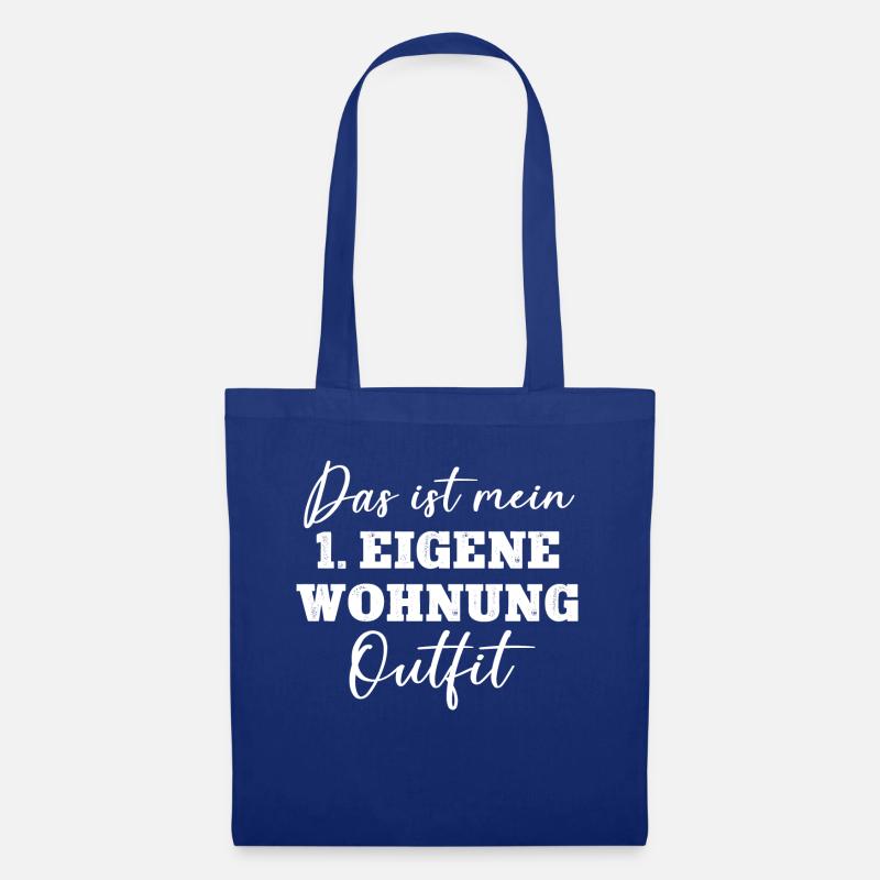 1. Eigene Wohnung Einzug Einweihung Erste WG Umzug - Stoffbeutel - Royalblau