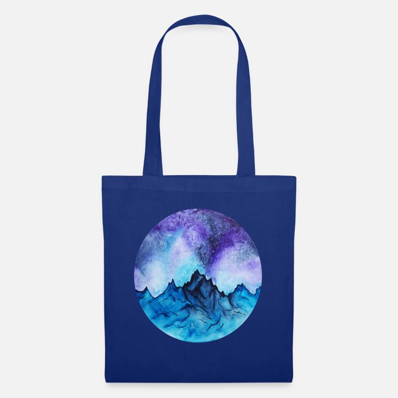 Berge - Stoffbeutel - Royalblau