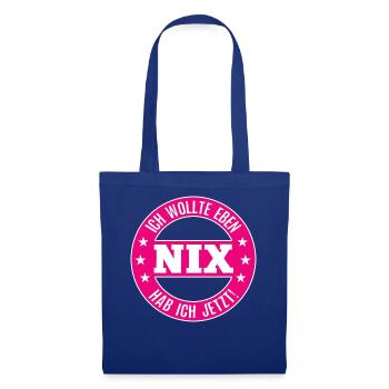 Nix Schenken Ich Habe Keinen Wunsch Nichts Zum Geb - Stoffbeutel - Royalblau - Vorne