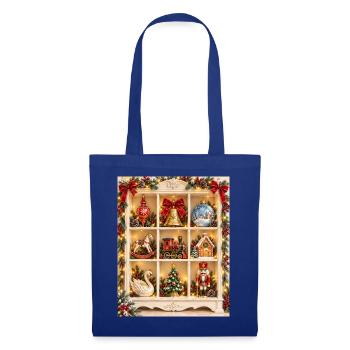 Weihnachts-Kuriositätenschrank - Stoffbeutel - Royalblau - Vorne