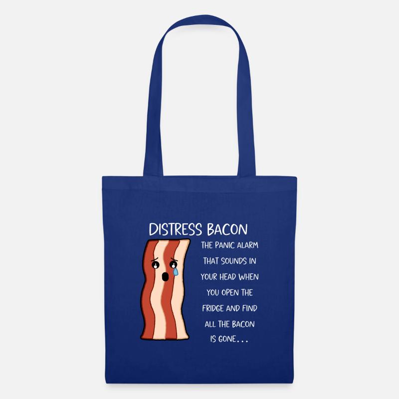 Distress Bacon - Tote Bag - royal blue