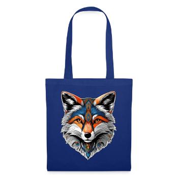 La tête d'un beau renard - Sac en tissu - bleu royal - Devant