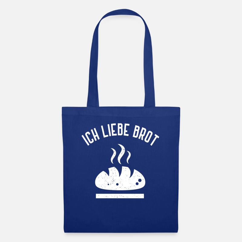 Ich Liebe Brot Bäcker Brotliebe Backen Hobbybäcker - Stoffbeutel - Royalblau