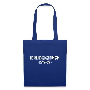 Wohnungseigentümerin 2024 Wohnung Eigentümerin - Stoffbeutel - Royalblau - Vorne