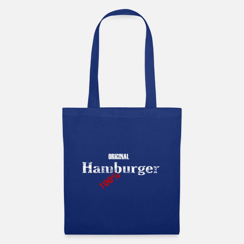 Original Hamburger - 100% - Stoffbeutel - Royalblau