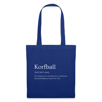 Korfball Sports Definition - What are the Rules? - Tote Bag - royal blue - Front