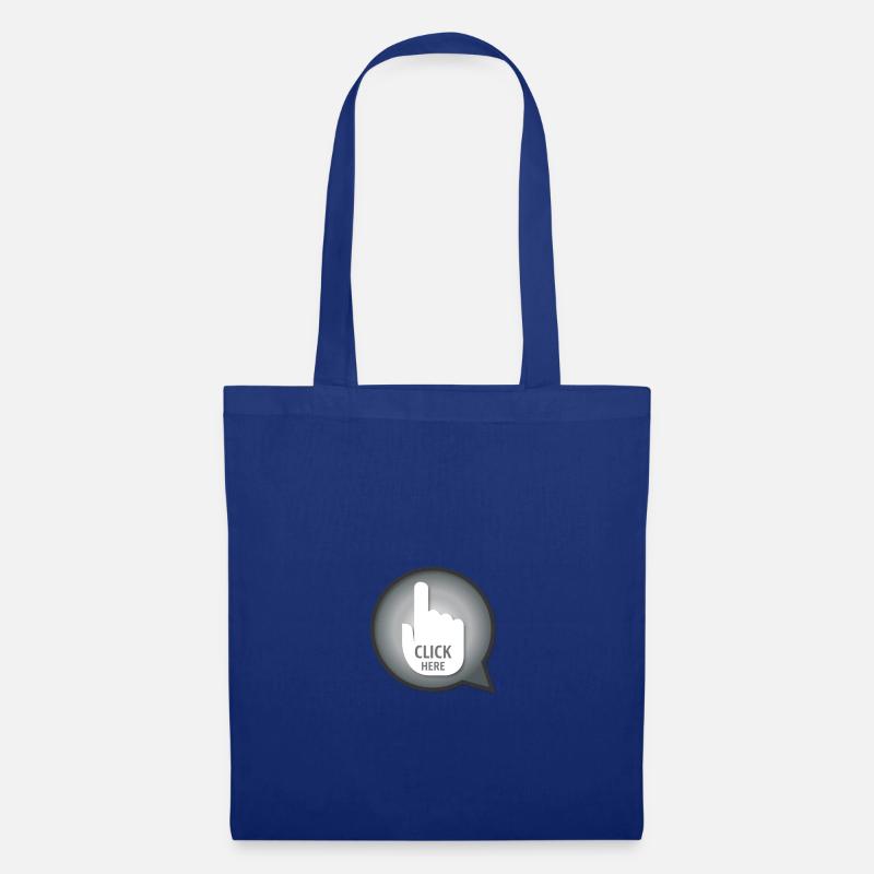 CLICK HERE - Tote Bag - royal blue