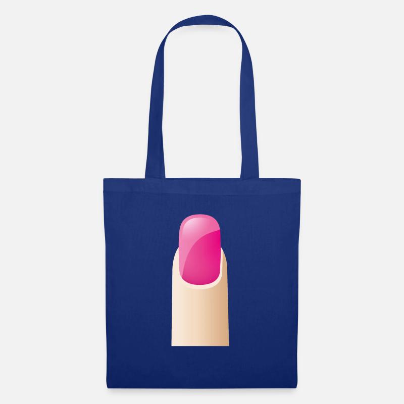 Smiley Fingernail - Stoffbeutel - Royalblau