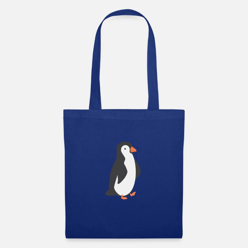 Pinguin - Stoffbeutel - Royalblau