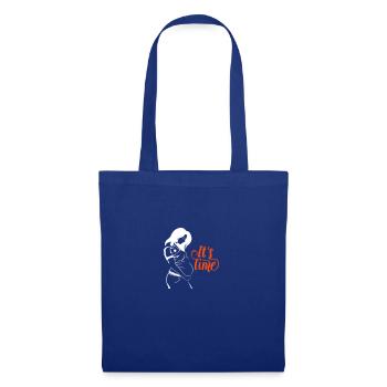 Il est temps qu’il soit temps grossesse enceinte - Sac en tissu - bleu royal - Devant