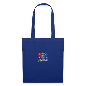 School Custodian the trail for learning, Custodian - Tote Bag - royal blue - Front