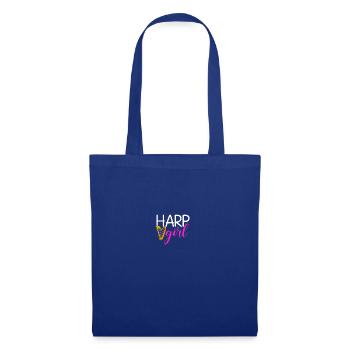 Harp girl, musical instrument Harpist - Tote Bag - royal blue - Front