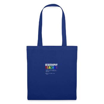 Geography teacher definition, Geography teacher - Tote Bag - royal blue - Front