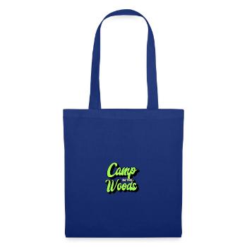 Adventure in the forest – camping under the stars - Tote Bag - royal blue - Front