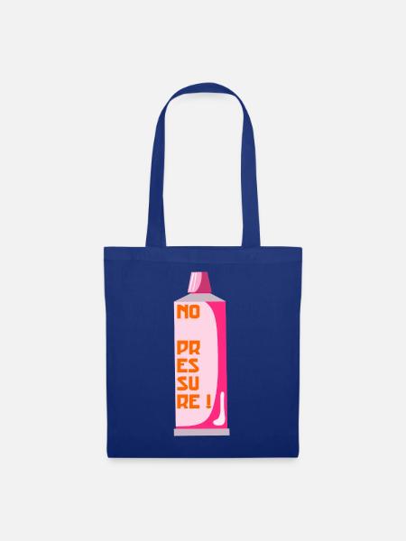 Kein Druck - Stoffbeutel - Royalblau
