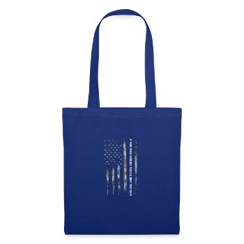 Si ce drapeau vous offense, je le ferai... - Sac en tissu - bleu royal - Devant